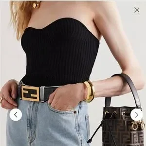 【関税＆送料込み】Fendi Belts E Braces Fendi Belts E Braces in Natural | Lyst